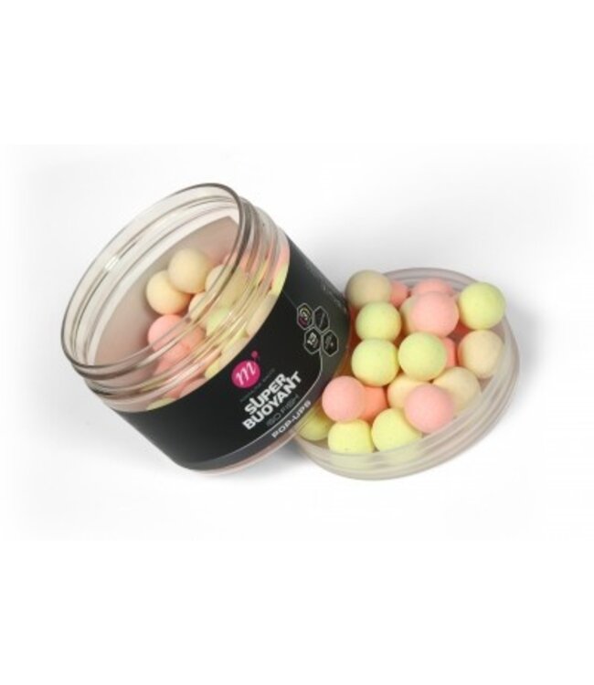 Mainline Super Buoyant Pop-Ups 13mm Pink-Yellow-White – Extra Drijvend Haakaas voor Pop-Up Rigs