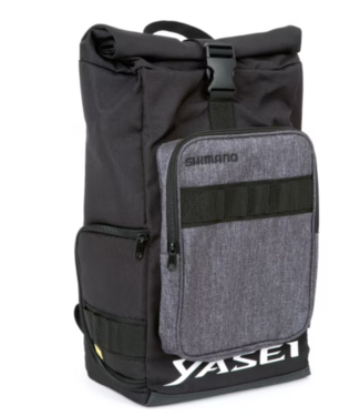 Shimano Yasei Rucksack 27x15x45cm – Rucksack mit 3 Plano Lure Boxen und Rolltop-Fach
