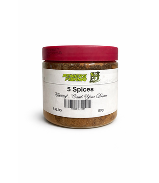 Reniers Fishing Additiv 5 Spices 80g – Allround Gewürzadditiv für Futter, Pellets und Partikel