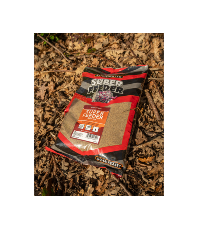 Sonubaits Super Feeder Roach 2kg – Fischmehlfreies Groundbait mit Hanf, Koriander und Vanille für Feeder- und Posenangeln