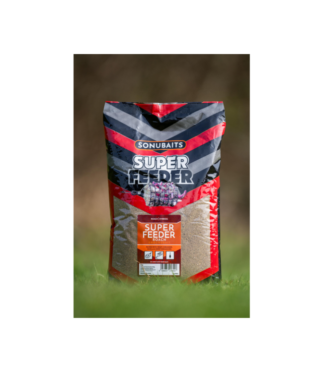 Sonubaits Super Feeder Roach 2kg – Fischmehlfreies Groundbait mit Hanf, Koriander und Vanille für Feeder- und Posenangeln