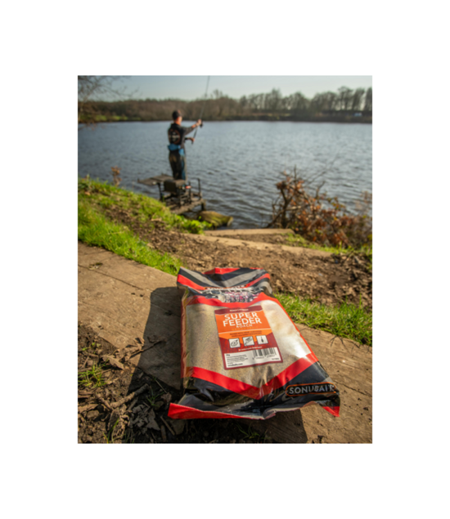 Sonubaits Super Feeder Roach 2kg – Fischmehlfreies Groundbait mit Hanf, Koriander und Vanille für Feeder- und Posenangeln