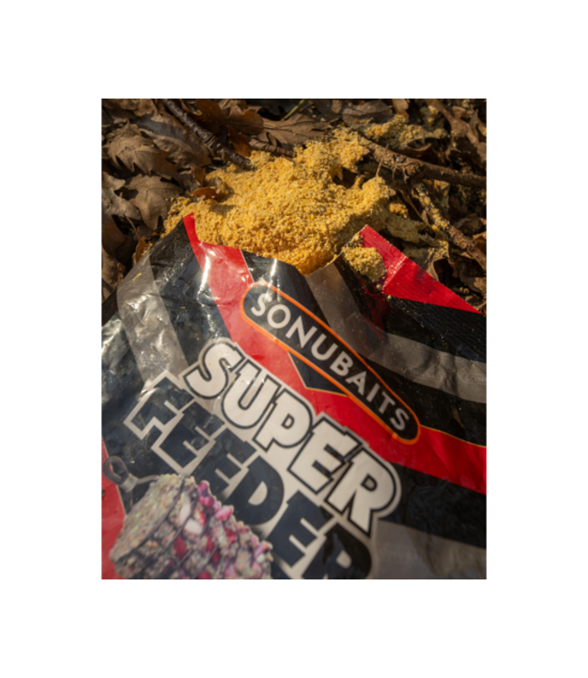 Sonubaits Super Feeder Bream 2kg – Amorce Sans Farine de Poisson avec Mélange Céréalier Riche en Biscuit pour Feeder et Flotteur