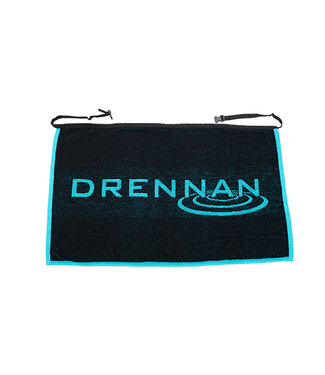 Drennan Apron Towel Black-Aqua – Slijtvaste Handdoek met Verstelbare Heupriem