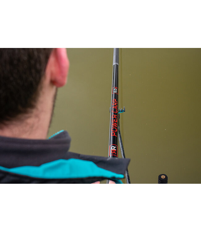 Drennan Red Range Power Carp 6.00m – Ultra Sterke en Stijve 6m Vaste Hengel met 2m Voorgemonteerde Carp Kit en Power Pull Elastiek
