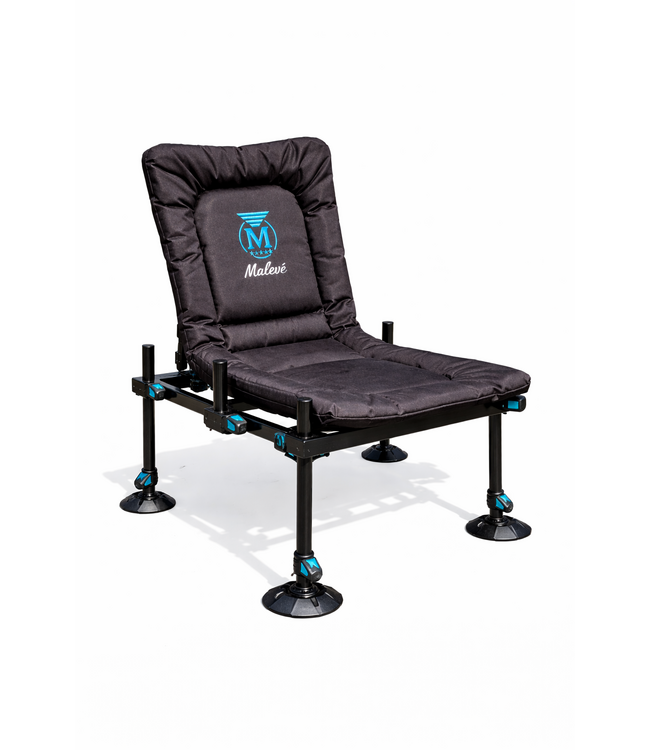 Malevé D36 Comfort Feederchair – Premium Feederstoel met D36 Uprights, Verstelbare Rugsteun, Dikke Matras en Moddervoeten