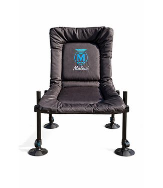 Malevé Comfort Feederchair Luxe Compact D30 – Compacte Premium Feederstoel met D30 Poten, Verstelbare Rug en Dikke Ergonomische Matras