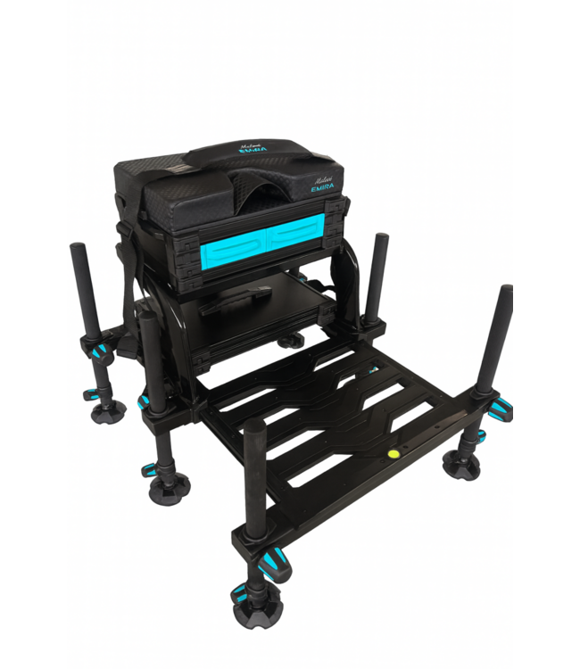 Malevé Emira D36 Luxe Competitie Sitzkiepe – Premium Sitzkiepe mit 6 Eloxierten Schlammbeinen, Anti-Rutsch Fußplatte und Ergonomischem Sitzkissen