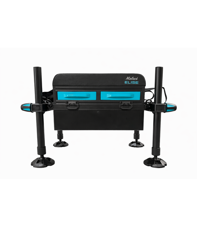 Malevé Elise D36 Compétition Station – Seatbox Compacte Haut de Gamme sans Dossier avec 4 Pieds D36 Anodisés, Grand Tiroir Profond et Sangle de Transport