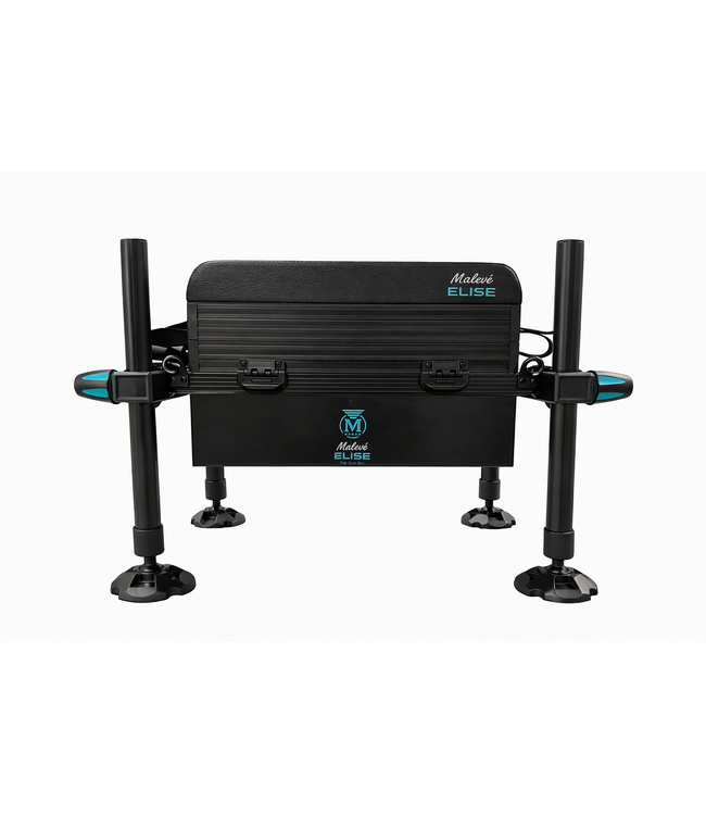 Malevé Elise D36 Compétition Station – Seatbox Compacte Haut de Gamme sans Dossier avec 4 Pieds D36 Anodisés, Grand Tiroir Profond et Sangle de Transport