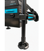 Malevé Emeya D36 Station Compétition avec Dossier et 2 Supports de Canne – seatbox compacte avec pieds D36 anodisés, pieds boue deluxe, 2 tiroirs et bac profond