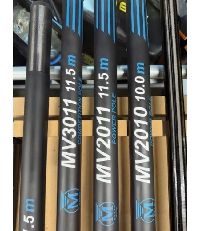 Malevé Pack MV4011 Power Pole 13.00m + Gratis Cupping Kit – Ultra Strakke Power Pole voor Commercials en Wedstrijdwater