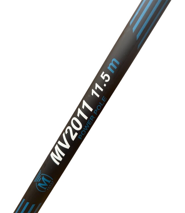 Malevé Super Pack MV2011 Power Pole 11.50m + Gratis Cupping Kit – Strakke Power Carp Pole met 3 Pulla Kits, Reversible Mini Extension en Foedraal