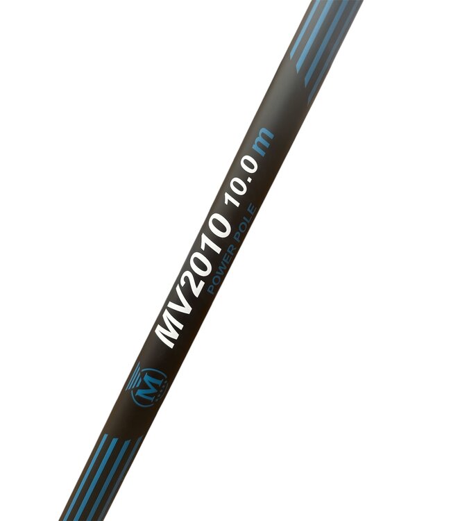 Malevé Pack MV2010 Power Pole 10m + Gratis Cupping Kit – Krachtige Power Carp Pole met 3 Pulla Kits, Reversible Mini Extension en Foedraal