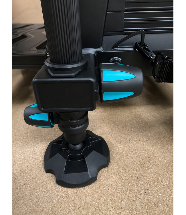 Malevé Emira D36 Luxe Competitie Zitmand – Complete en Stabiele Seatbox met 6 Telescopische Modderpoten, Schuiflades en Anti-Slip Voetplaat