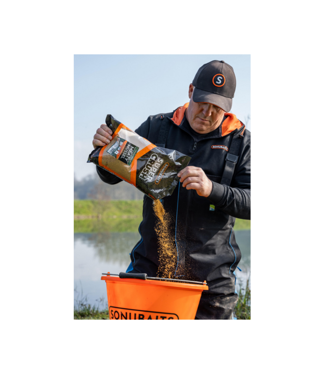 Sonubaits Super Crush Meaty Mussel Mix – Gecrushte Pelletmix met Eiwitrijk Mosselmeel voor Method Feeder, Vaste Hengel en Allround Visserij