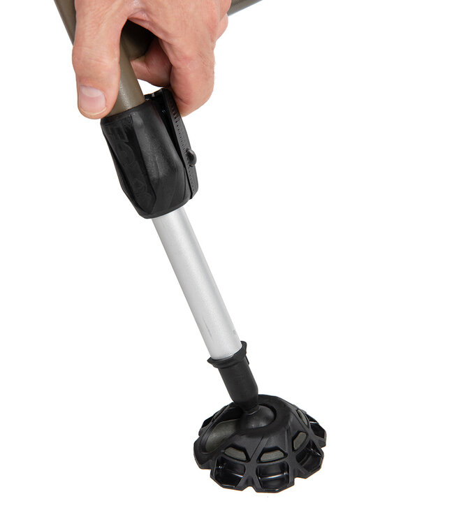 Fox Camolite Bed Compact, Standard of XL – Bedchair met Fleece Matras, Extra Hoofdkussen en 6 Verstelbare Poten