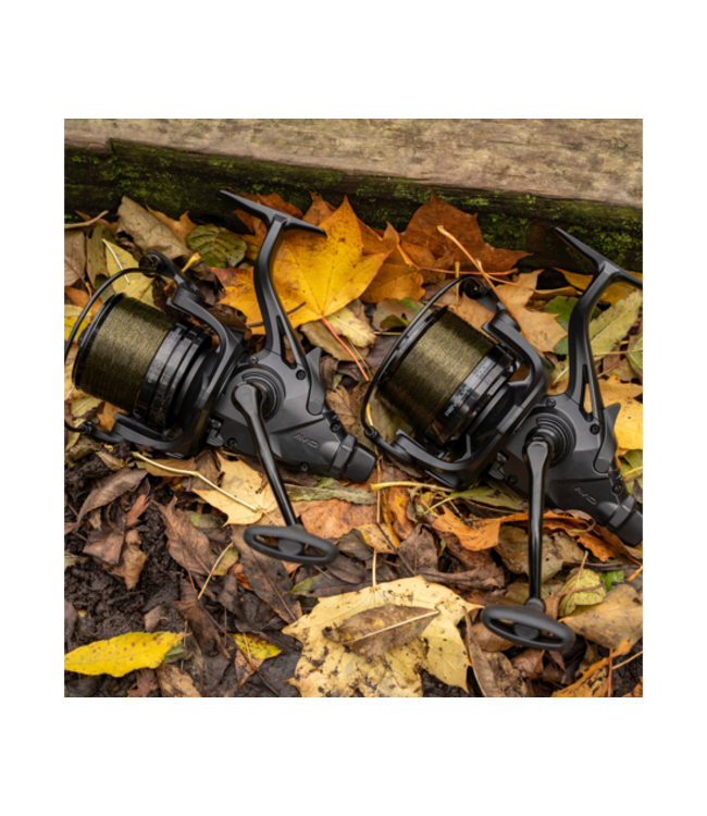 Avid Carp Revolve FS Reel 8000FS ou 12000FS – Moulinet Débrayable avec Slow Oscillation, Frein Avant Rapide, Débrayage Arrière et 5+1 Roulements Inox