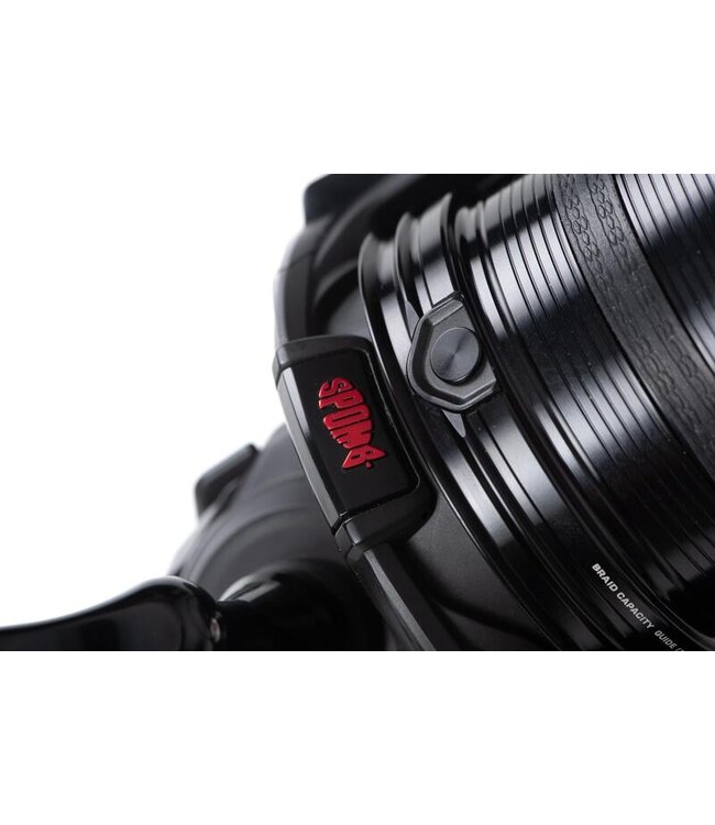 Fox Spomb X Reel – Moulinet Spod Spécialement Développé avec Quick Clutch 25kg, Ratio 5.2:1 et Capacité 300m en Tresse 0,18mm