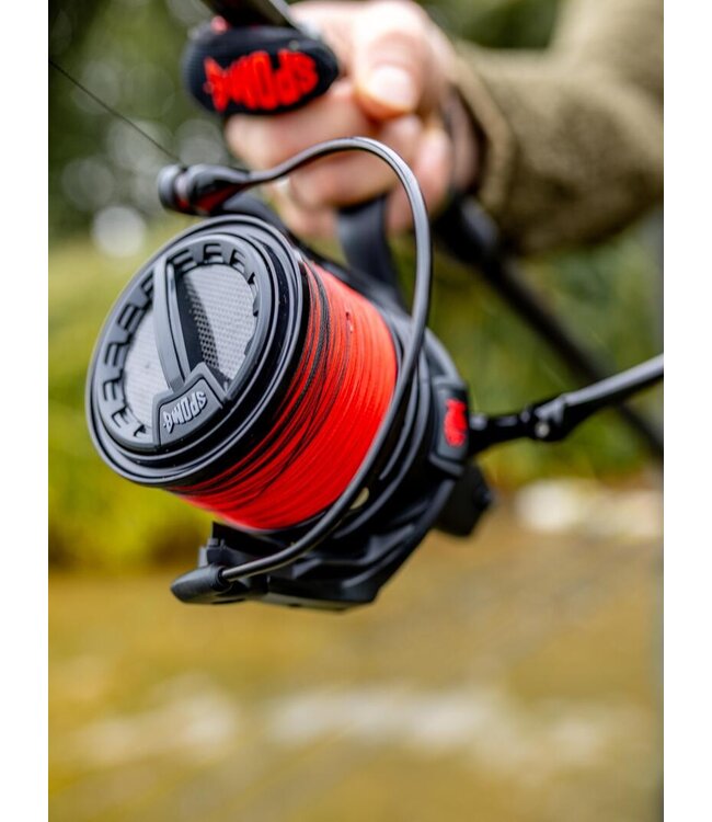 Fox Spomb X Reel – Speziell Entwickelte Spodrolle mit 25kg Quick Clutch, 5.2:1 Übersetzung und 300m 0,18mm Geflochtener Kapazität