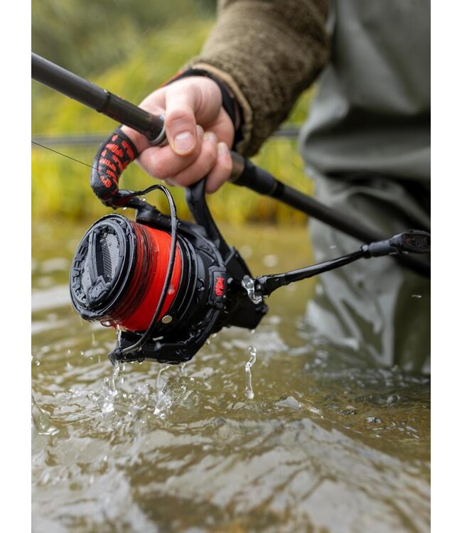 Fox Spomb X Reel – Speziell Entwickelte Spodrolle mit 25kg Quick Clutch, 5.2:1 Übersetzung und 300m 0,18mm Geflochtener Kapazität