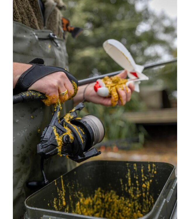 Fox Spomb X Reel – Moulinet Spod Spécialement Développé avec Quick Clutch 25kg, Ratio 5.2:1 et Capacité 300m en Tresse 0,18mm