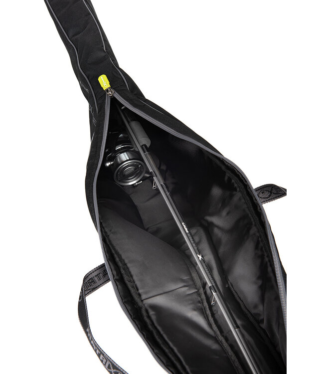 Matrix Single Rod Sleeve 1.75m of 1.95m – Gevoerde Hengelfoudraal voor 1 Feederhengel of Wagglerhengel met Grote Rits en Draaggrepen