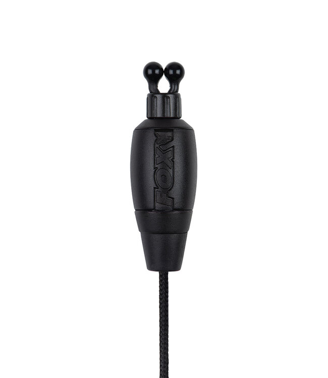 Fox Black Label Dinky Halo Bobbin Rot, Orange, Grün, Lila, Weiß oder Schwarz – Beleuchteter Dinky Bobbin mit 2,5mm Jack Plug und Schwarzem Verstellbarem Ball Clip