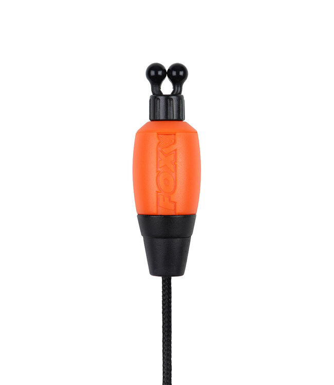 Fox Black Label Dinky Halo Bobbin Rot, Orange, Grün, Lila, Weiß oder Schwarz – Beleuchteter Dinky Bobbin mit 2,5mm Jack Plug und Schwarzem Verstellbarem Ball Clip