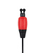Fox Black Label Dinky Halo Bobbin Rouge, Orange, Vert, Violet, Blanc ou Noir – Bobbin Dinky Lumineux avec Jack 2,5mm et Ball Clip Noir Réglable