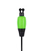 Fox Black Label Dinky Halo Bobbin Rouge, Orange, Vert, Violet, Blanc ou Noir – Bobbin Dinky Lumineux avec Jack 2,5mm et Ball Clip Noir Réglable