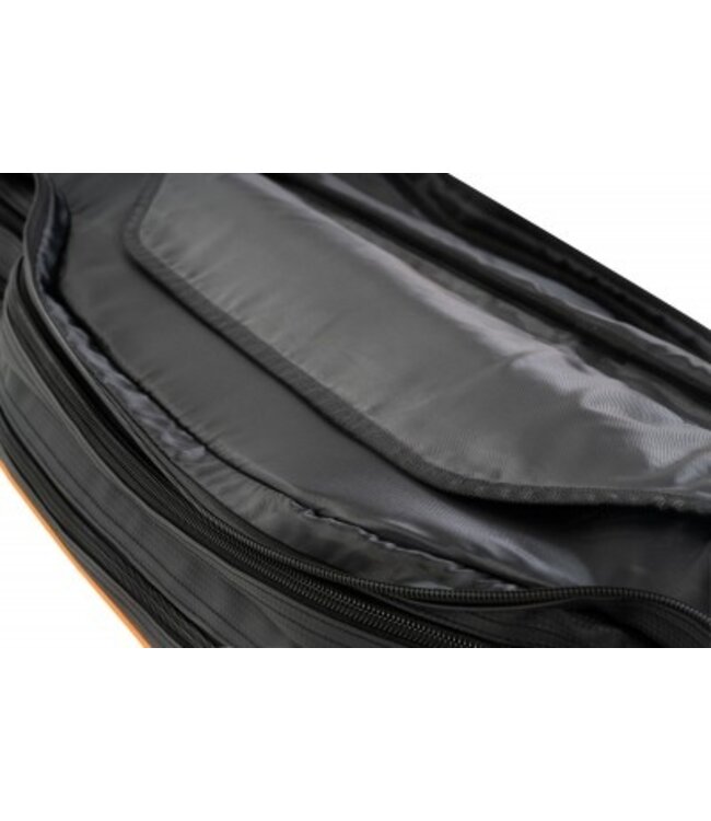 Guru Fusion Rod 10 Plus – Fourreau Compact avec Design Top & Tail, 5 Sections Compartimentées et Poches Extérieures pour Accessoires