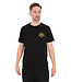Matrix Large Fade Logo T-Shirt Black-Lime – Schwarzes Baumwoll-T-Shirt mit Großem Lime Matrix Logo auf dem Rücken und Logo auf der Brust