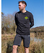 Matrix Large Fade Logo T-Shirt Black-Lime – Schwarzes Baumwoll-T-Shirt mit Großem Lime Matrix Logo auf dem Rücken und Logo auf der Brust