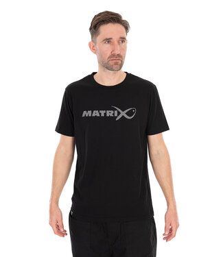 Matrix Large Fade Logo T-Shirt Black-Grey – Comfortabel T-Shirt met Groot Matrix Logo