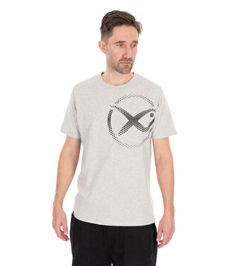 Matrix Large Mesh Logo T-Shirt Grey – Comfortabel T-Shirt met Groot Matrix Logo