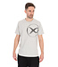 Matrix Large Mesh Logo T-Shirt Grey – T-Shirt Gris en Coton avec Grand Logo Matrix Noir sur l’Épaule Gauche et Logo Disc dans le Cou
