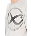 Matrix Large Mesh Logo T-Shirt Grey – Graues Baumwoll-T-Shirt mit Großem Schwarzem Matrix Logo auf der Linken Schulter und Disc Logo im Nacken