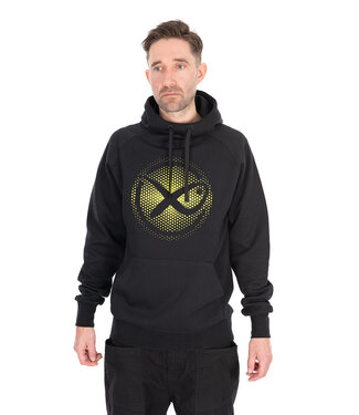 Matrix Large Fade Logo Hoody Black-Lime – Hoody Confortable avec Grand Logo Matrix