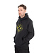 Matrix Large Fade Logo Hoody Black-Lime – Hoody Pullover Noir avec Grand Logo Matrix Lime sur la Poitrine et le Dos, Poche Kangourou et Cordon