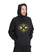 Matrix Large Fade Logo Hoody Black-Lime – Zwarte Pullover Hoody met Groot Lime Matrix Logo op Borst en Rug, Kangoeroezak en Trekkoord