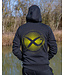 Matrix Large Fade Logo Hoody Black-Lime – Schwarzer Pullover Hoody mit Großem Lime Matrix Logo auf Brust und Rücken, Kängurutasche und Kordelzug