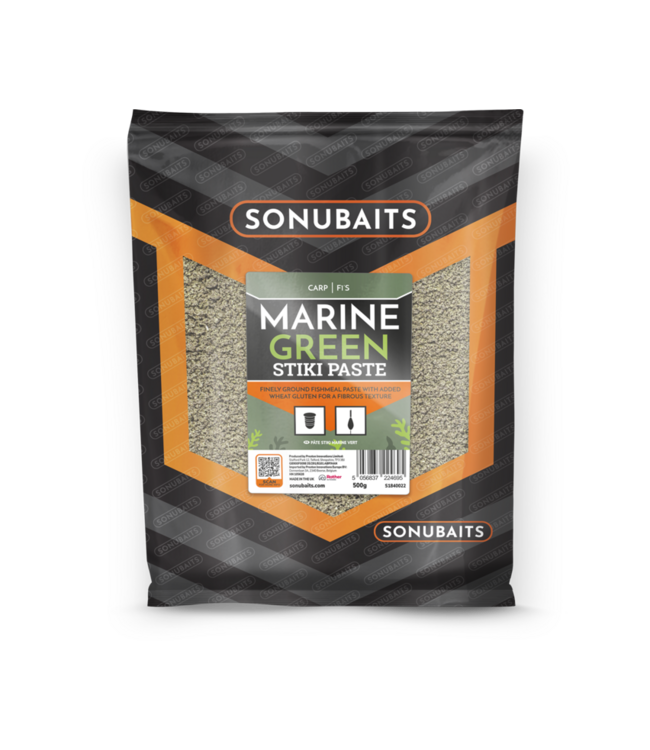 Sonubaits Stiki Paste 500g Green, Red of Original – Fijn Gemalen Pellet Paste Mix met Vismeel en Tarwegluten voor Haakaas en Pastevisserij