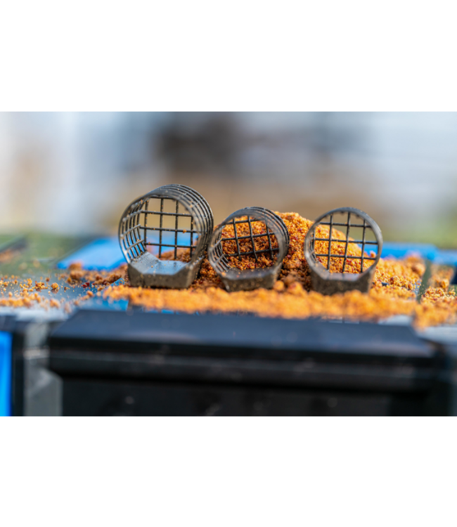 Preston Flow Mesh Feeder Small, Medium ou Large – Cage Feeder avec Wire Mesh Design et Chargement Plat pour une Présentation Optimale en Eaux Profondes et Courantes