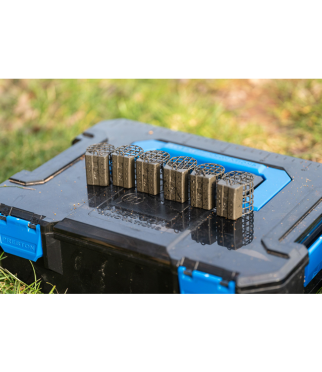 Preston Flow Mesh Feeder Small, Medium ou Large – Cage Feeder avec Wire Mesh Design et Chargement Plat pour une Présentation Optimale en Eaux Profondes et Courantes