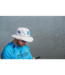 Preston Boonie Grey ou White – Chapeau de Pêche Léger avec Panneaux Ventilés, Large Bord et Cordon Réglable Amovible