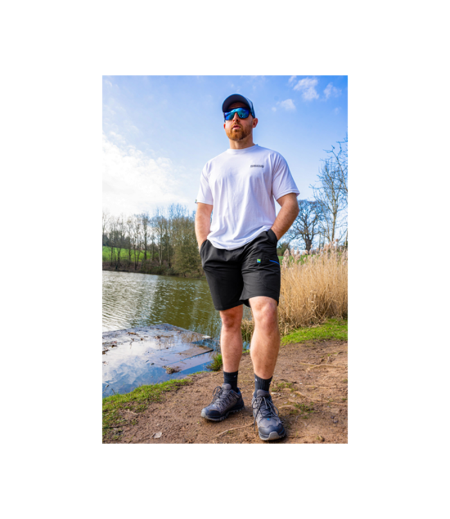 Preston Duratech Shorts – Schnelltrocknende Stretch Shorts mit Elastischem Bund und Reißverschlusstaschen für Komfort am Wasser