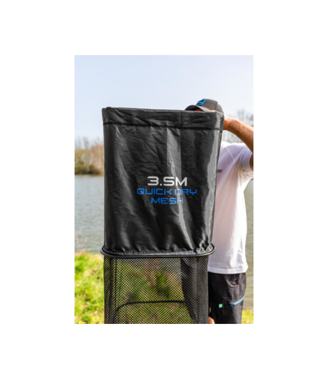 Preston Dura Keepnet Quick Dry Mesh – Duurzaam Leefnet met Externe Aluminium Ringen, Verstelbare Hoekvergrendeling en Sneldrogend Mesh