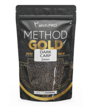 MatchPro Method Gold Dark Carp Pellet 700g – Donkere Premium Pellets voor Karper, Graskarper en Steur