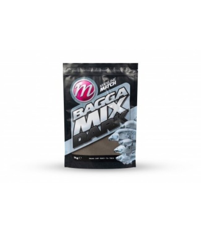Mainline Bagga Mix Groundbait 1kg Dark, Green of Natural – Pelletrijk Lokvoer voor Vaste Hengel, Feeder, Method en Hybrid Feeder